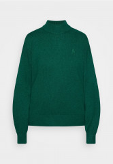 Tommy Hilfiger PUFF SLEEVE MOCK-NECK SWEATER Jumper prep green СВИТЕР С ПЛОСКИМ РУКАВОМ И ВЫРЕЗОМ Джемперы подготовка зеленый