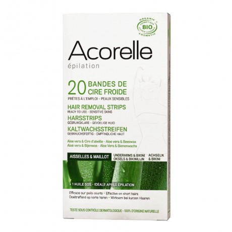 Acorelle Kaltwachsstreifen Achsel & Bikinizone Полоски холодного воска зона подмышек и бикини