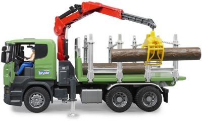 Bruder BRUDER 03524 Scania R-Serie Holztransport LKW mit Ladekran 1:16 Лесовоз BRUDER 03524 Scania R-Series с краном-манипулятором 1:16