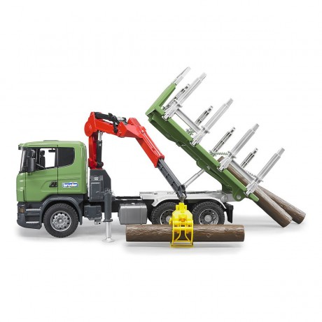 Bruder BRUDER 03524 Scania R-Serie Holztransport LKW mit Ladekran 1:16 Лесовоз BRUDER 03524 Scania R-Series с краном-манипулятором 1:16