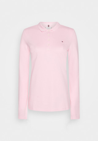 Tommy Hilfiger LONG SLEEVE SLIM Polo shirt classic pink LONG SLEEVE SLIM Рубашка поло классический розовый