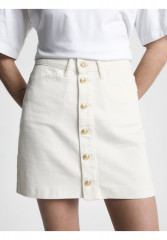 Tommy Hilfiger SKIRT Mini skirt ecru ЮБКА Мини-юбка экрю