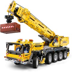 MOULD KING Klemmbausteineset Mobilkranwagen Комплект зажимных блоков для автокранов