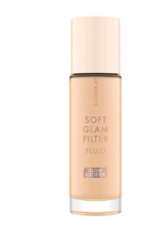 Catrice Soft Glam Filter Glow 015 Light, 30ml, Тональный флюид для лица лёгкое покрытие, сияющий эффект, оттенок 015 Light, 30 мл 