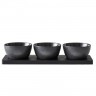 Bitz Bitz Galaxy Black Kabarett Set 4-tlg. 32x11x6 cm Набор кабаре Bitz Galaxy Black из 4 предм. 32x11x6см