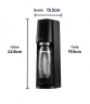 SodaStream TERRA Hydration Pack Аппарат для газирования воды (Германия), 3 х бутылка 1 л + CO баллон, домашняя газированная вода, компактный дизайн, быстрый результат