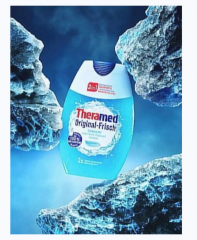 Theramed Original Frisch 2in1, 75ml x 5st, зубная паста гель 2 в 1, зубная паста и ополаскиватель для защиты от кариеса и свежего дыхания, длительная свежесть, 75мл x 5шт 