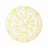 Gmundner Keramik Gmundner Keramik Gelbgeflammt Speiseteller Cup d: 25 cm / h: 2,8 cm Gmundner керамическая желтая чашка с пламенем для обеденной тарелки d: 25 см / высота: 2,8 см