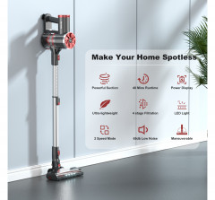 Tocmoc Tocmoc Akku-Hand-und Stielstaubsauger PCare 6 in 1 kabelloser Staubsauger P4, Echtzeit-Leistungsanzeige, 210,00 W, Beutellos, 65000 U/min, 20 kPa/10 kPa, 2 Geschwindigkeiten, 40 min, Doppelzyklon Беспроводной ручной пылесос Tocmoc PCare 6 в 1, бес