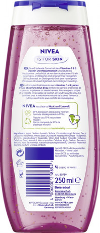 NIVEA Duschgel Waterlily & Oil, 250 ml, Нивеа Гель для душа с ароматом водяной лилии, ухаживающие масла, витамины C и E, 250 мл