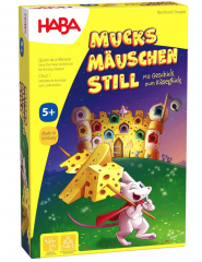 HABA Mucksmauschenstill Kniffliges Geschicklichkeitsspiel mit Glockchen-Alarm, Игра на ловкость Тихо, как мышка (Германия) 1307010001, дерево, развивает моторику и внимание, от 5 лет