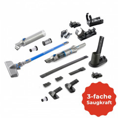 Genius Genius Akku-Handstaubsauger Invictus One 2.0, rot, beutellos, kabellos mit 13kPA, Akku, Bursten-Set, Wandhalterung Blau Беспроводной ручной пылесос Genius Invictus One 2.0, красный, без мешка, беспроводной, 13 кПа, аккумулятор, набор щеток, настенн