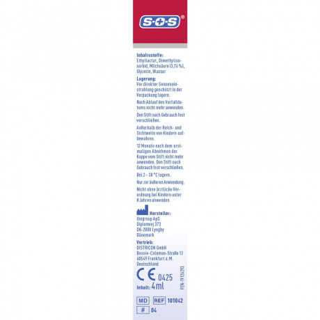 SOS Nagelpilz-Stift, 4 ml, SOS Стик от грибка ногтей, с пилкой и лечебным раствором, 4 мл
