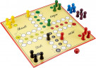 Schmidt Spiele 49330 Classic Line Mensch argere Dich, Настольная игра Не сердись (Германия) 49330, большие деревянные фишки, от 2 до 6 игроков, от 6 лет