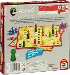 Schmidt Spiele 49330 Classic Line Mensch argere Dich, Настольная игра Не сердись (Германия) 49330, большие деревянные фишки, от 2 до 6 игроков, от 6 лет