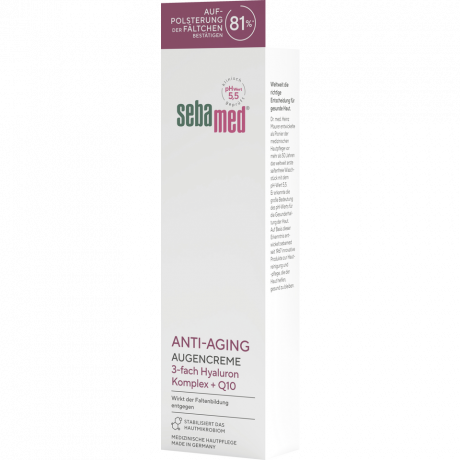 SEBAMED Anti-Aging Augencreme, 15 g, Себамед Антивозрастной крем для кожи вокруг глаз, Q10, против морщин, 15 г