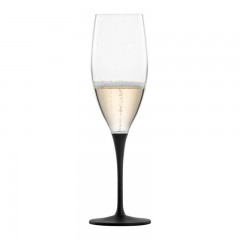 Eisch Eisch Kaya Schwarz Champagnerglas mit Moussierpunkt h: 235 mm / 278 ml Бокал для шампанского Eisch Kaya черный с муссом, высота: 235 мм / 278 мл