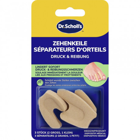 SCHOLL Zehenkeile, 3 St, Шолль Разделители для пальцев ног, мягкий гель, 3 шт