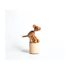 Holzspielzeug Wackelfigur Affe Деревянная игрушка кивая обезьяна