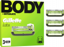 GILLETTE Rasierklingen, Labs Body & Intimate, 3 St, Джилетт Сменные кассеты Labs Body & Intimate для тела и интимных зон, 3 шт.