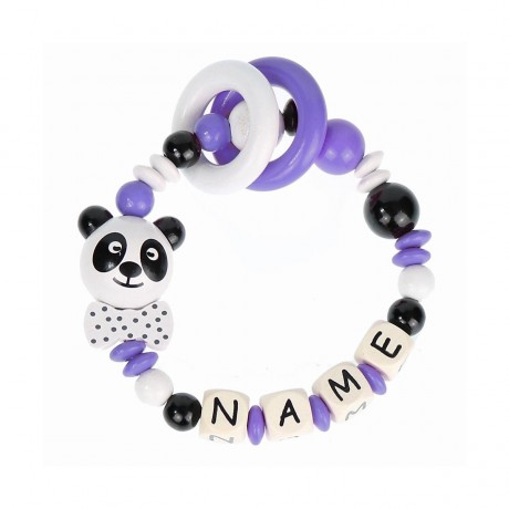 elefantasie Greifling Panda personalisiert mit Namen Игрушка-клатч Панда персонализированная с именем