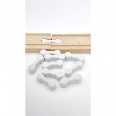 KCMMPF3DPrint Holzeisenbahn 10 Verbindungsstucke | Kompatibel mit verschiedensten Holzeisenbahnen Деревянная железная дорога 10 соединительных частей | Совместимость с различными деревянными железными дорогами