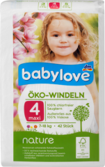 babylove nature Öko-Подгузники Размер maxi, 7-18kg, 42 шт