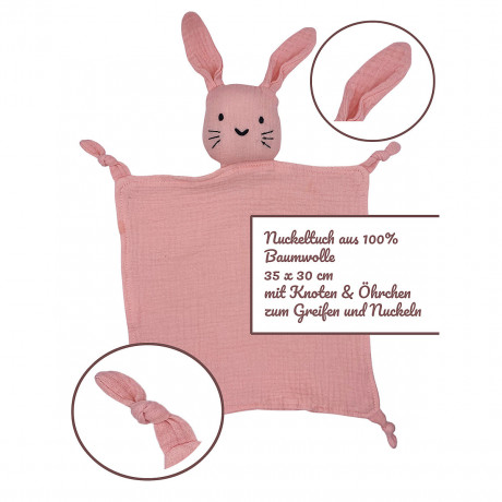 Angels Baby Baby Geschenkset mit Schnullerkette und Schnuffeltuch 4 teilig Детский подарочный набор с цепочкой для пустышки и одеялом