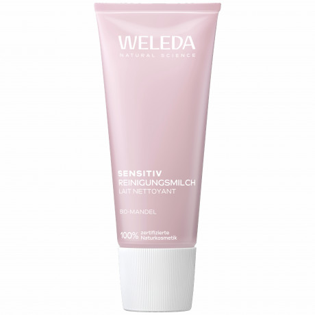 WELEDA Sensitiv Reinigungsmilch, 75 ml, Очищающее молочко Sensitiv с миндальным маслом для чувствительной кожи, без отдушки, 75 мл