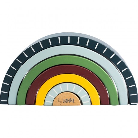 P:OS Hej Lonne Regenbogen inkl. Jutebeutel Hej Lonne Rainbow с джутовым мешком