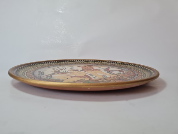 Тарелка декоративная винтажная Greece "Артемида. Лучники", коллекционная, 28,5 см, Греция, 1960-70гг.