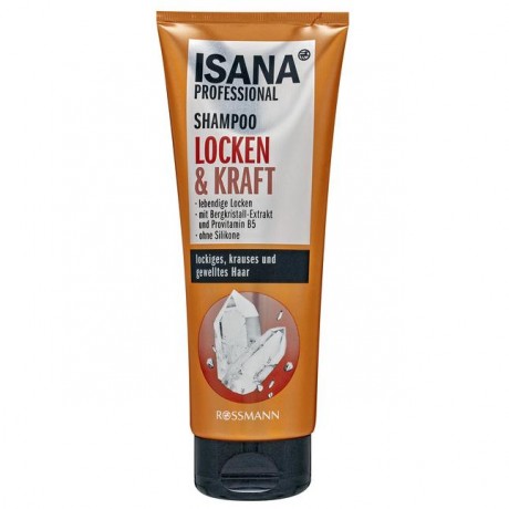 ISANA Professional Locken & Kraft Профессиональный Шампунь для кудрявых волос, с горными кристаллами 250 мл