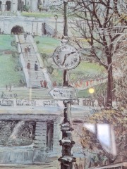 Georges B. Картина в раме &quot;Парижский собор&quot;, 41.5см x 32см, 1970-80гг.