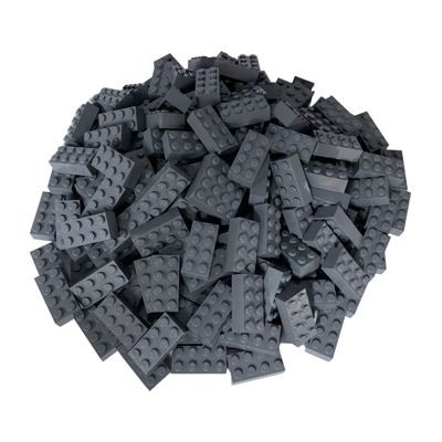 LEGO LEGO 2x4 Steine Dunkelgrau - 250 Stuck - Dark bluish grey bricks 3001 LEGO 2x4 Bricks Dark Grey - 250 штук - Темно-голубовато-серые кирпичи 3001