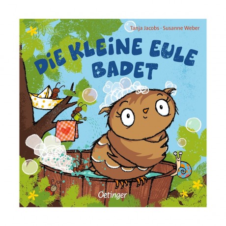 Die kleine Eule badet Маленькая сова купается