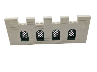 LEGO Lego MOC Mittelalter Fenster Mauer Ritter Burg - weiss  - 54 Teile - neu Lego MOC средневековая оконная стена рыцарский замок - белый - 54 детали - новый