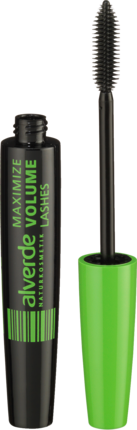 alverde NATURKOSMETIK Wimperntusche Mascara Maximize Volume Lashes Black 10 Тушь для ресниц с эффектом увеличения объема, черный 10, 8 мл