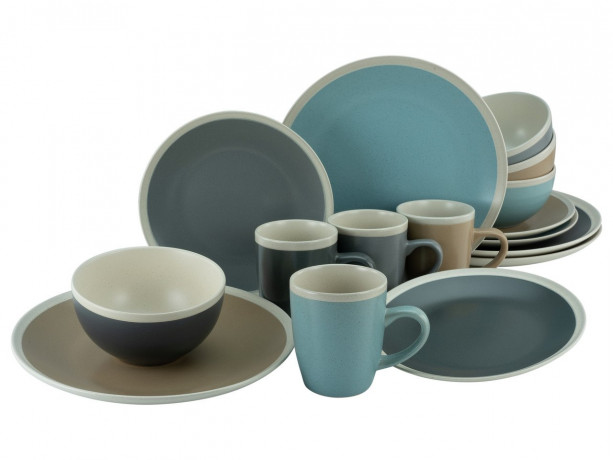 Creatable Creatable Kombiservice 16-tlg. NORDIC LIVING COOL  anthrazit Создаваемый комбинированный сервиз 16 шт. НОРДИЧЕСКАЯ ЖИЗНЬ КРУТАЯ