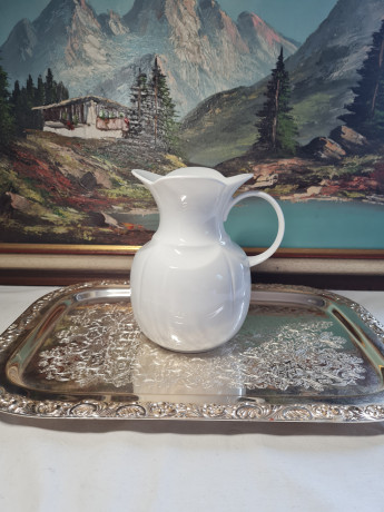 Formano Bavaria Белый фарфоровый кувшин, 18 x 15 см, Германия, 1960-70гг.