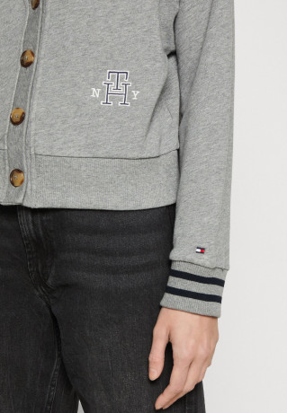 Tommy Hilfiger REG VARSITY IMD NY Zip-up sweatshirt medium heather grey REG VARSITY IMD NY Толстовка на молнии средний вересковый серый