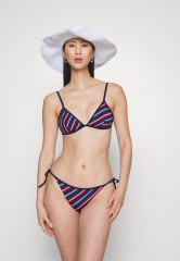 Tommy Hilfiger TRIANGLE BRAS Bikini top blue БЮСТГАЛЬТЕР С ТРЕУГОЛЬНИКАМИ Верх бикини синий