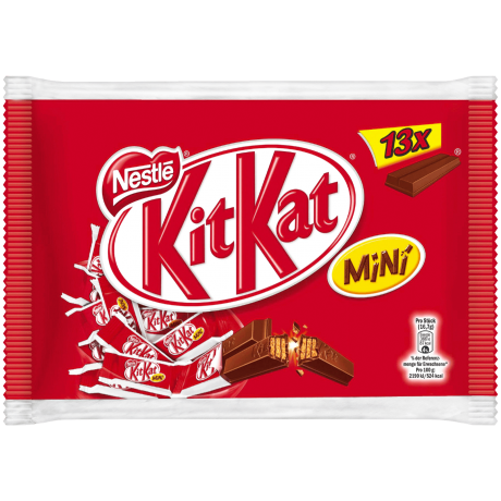 Nestle KitKat Mini Display 217г, Вафли в молочном шоколаде 13 шт.