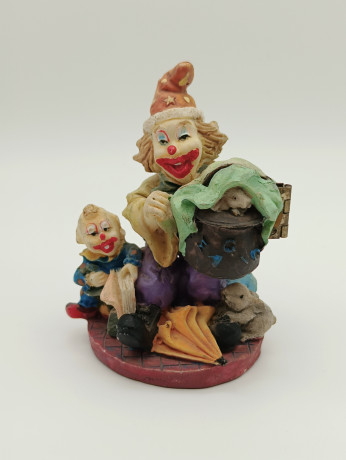 Статуэтки винтажные Im Stil Gilde "Клоуны", 3 шт., керамика, 6 х 8 см, Германия, 1970-80гг.