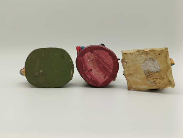 Статуэтки винтажные Im Stil Gilde "Клоуны", 3 шт., керамика, 6 х 8 см, Германия, 1970-80гг.