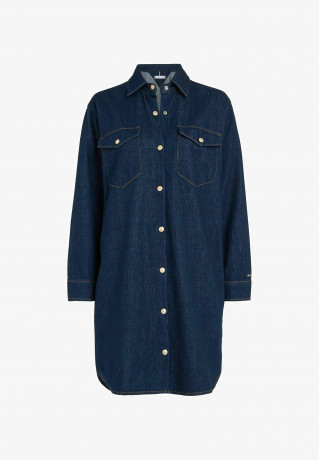 Tommy Hilfiger Denim dress darkblue Джинсовое платье темно-синий