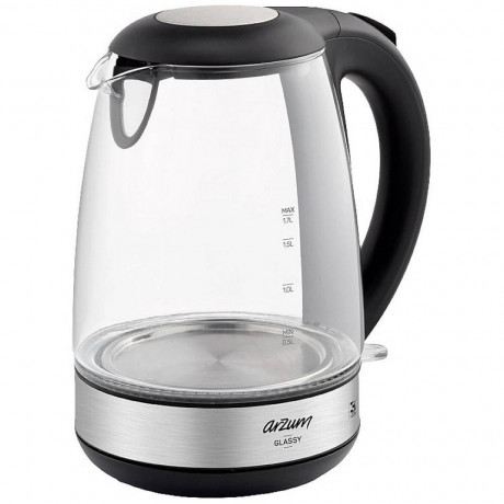 Arzum Arzum Wasserkocher arzum AR3071 Wasserkocher schnurlos Schwarz, 1.70 l, 2200 W Чайник Arzum Чайник arzum AR3071 беспроводной черный, 1,70 л, 2200 Вт
