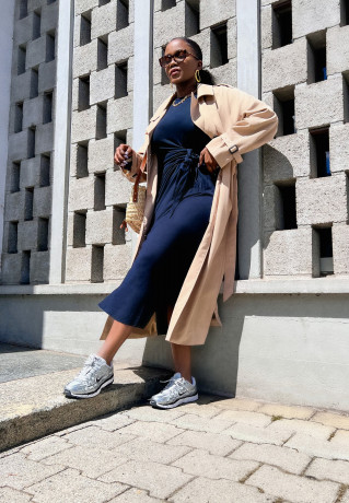 Tommy Hilfiger KNOT MIDI Jersey dress desert sky KNOT MIDI Платье из джерси небо пустыни