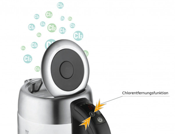 JUNG JUNG Wasserkocher ADLER AD1247, Wasserkocher Glas mit Temperatureinstellung Digital, 1.7 l, 2200 W, Glas mit Edelstahl, LED Beleuchtung  LCD Display, 360° Basis Kettle  Чайник JUNG ADLER AD1247, стеклянный чайник с цифровой регулировкой температуры, 