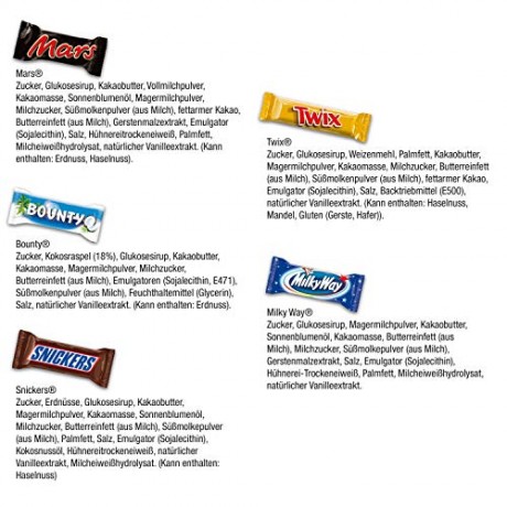 printplanet - XL Adventskalender Рождественский Адвент-календарь Mixed Minis Mrs. Always Right Spruche Adventskalender Рождественский Адвент-календарь Geschenk - gefullt mit den Sorten Snickers, Mars, Twix, Bounty und Milky Way
