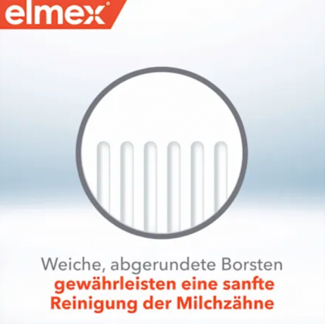elmex Zahnpflege SET Kinder 0-2 Jahren, Детский набор для ухода за зубами для 0-2 года: зубная щетка 1шт + зубная паста 12мл